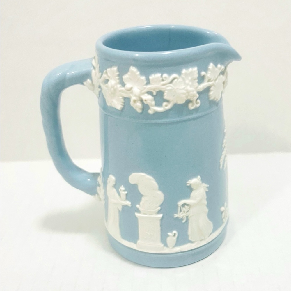 Antique Wedgwood Light Blue Jasperware Creamer